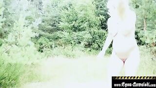 Pregnant blonde gets fucked on the beach by Egon