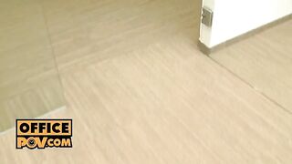 Busty boss Aletta Ocean fucks her employee in POV, showcasing her love for anal