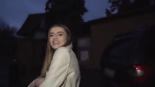 French brunette Alba Lala gets picked up on the street for cash in this steamy Public Agent scene