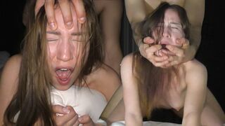Submissive college girl gets fucked hard by her aggressive boyfriend