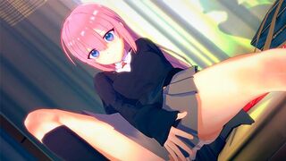 Mini-skirted schoolgirl Shikimori-san seduces her partner with allure