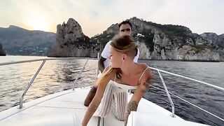 Our date night on the boat ended with a fuck at sea, just like in the movies!