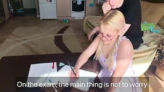 A shy student couldn’t withstand the tutor’s allure and gave in to temptation