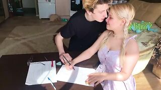 A shy student couldn’t withstand the tutor’s allure and gave in to temptation