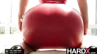 Abella Danger gets her big ass banged by two cocks