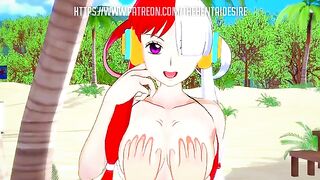 Dreamlike time with Uta from One Piece hentai