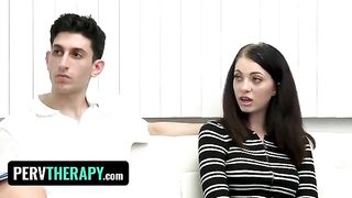 A beautiful MILF doctor, Kenzie Love, helps her stepsiblings explore their sexuality