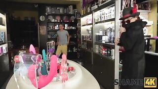 Older woman is a slave to her huge dildo, and proud of it