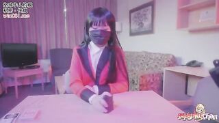 Yumeko Kakegurui lost a bet, no panties, no condoms, raw sex