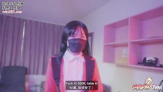 Yumeko Kakegurui lost a bet, no panties, no condoms, raw sex