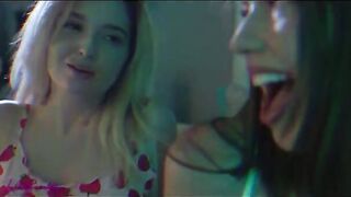 Kinky lesbian action with intense makeout and passionate fucking