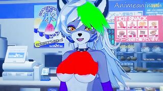 Roxanne Wolf’s Five Nights at Freddy’s hentai 3D uncensored action