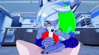 Roxanne Wolf’s Five Nights at Freddy’s hentai 3D uncensored action
