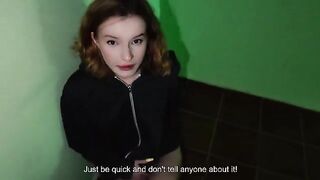 We fucked in the entrance, my parents were at home, it was a risky move