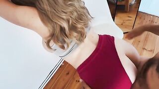He grabbed my pants to love me. Cum on tits. Wow! - Exclusive HD Content