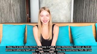 Slut Californiababe cheats on her husband at a psychotherapy session with steamy talking