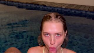 Girl from California has a big dick and pool party