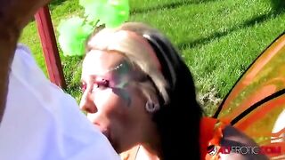Cosplay model Lily Fatale fucked outdoors with passion