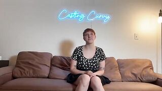 First porn audition for big titty art hoe on Casting Curvy
