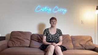First porn audition for big titty art hoe on Casting Curvy
