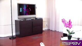 Adriana Chechik proves she's the best in deepthroat blowjob skills