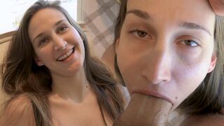 The girl-next-door Mystica Jade turns into a slut when she sees James Deen’s huge cock