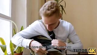 Instead of lectures, a cunning student gets intimate with tutor