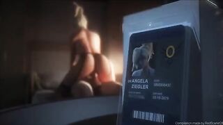 Overwatch Mercy animated videos with a hot compilation