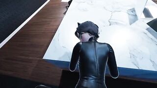 Catwoman Pov in the office action