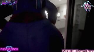 Purple Bitch and Sia Siberia in a hot Spiderman cosplay threesome