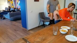 The couple caught their cheating partners in the act, right in the kitchen