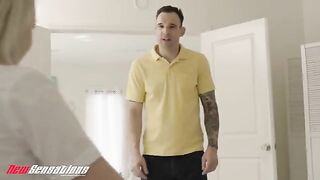 A guy fucked the school uniform of his boss's daughter Britt Blair