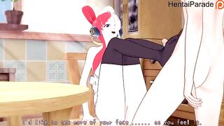 Hentai with Uta performing for her audience in a steamy show