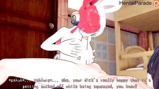 Hentai with Uta performing for her audience in a steamy show