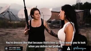 The boss of a cartel taught two new girls to follow her orders