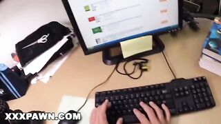 A young and broke college student Nicki Ortega gets fucked in a pawn shop