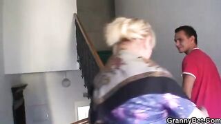 Hot mature with freckles and big tits gets fucked by old stud
