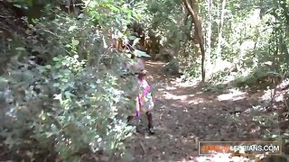 Three African girls try lesbian sex for the first time, exploring their desires