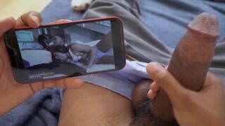 Lil D rubs one out to his own vid featuring Julz Gotti