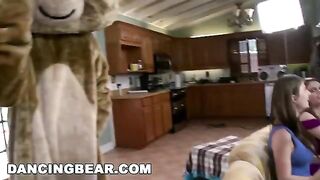 Bunch of wild girls are getting fucked by a group of swinging guys