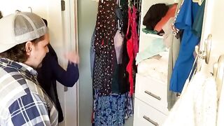 A hot lady hired a handyman to fix something around her house