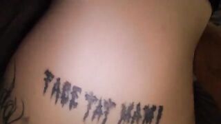 The guy has his way with his girlfriend in a passionate, intense session