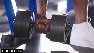 Two gym bunnies Brandi and Kenzie share two thick BBCs in an intense BLACKED scene