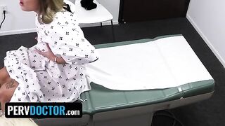 The doctor checked the girl's big ass in the office, it was intense