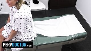 The doctor checked the girl's big ass in the office, it was intense