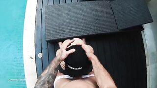Bikini-clad beauty Hansel Grettel gets fucked hard outdoors