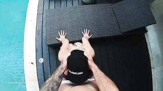 Bikini-clad beauty Hansel Grettel gets fucked hard outdoors