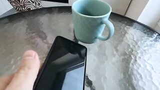 The stepmom is begging for cum after a quick morning fuck