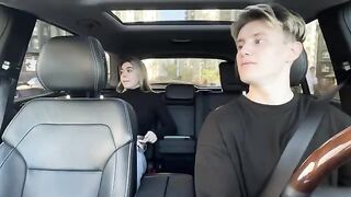 A hot girl agreed to a sexual roleplay with the taxi driver