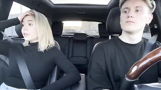 A hot girl agreed to a sexual roleplay with the taxi driver